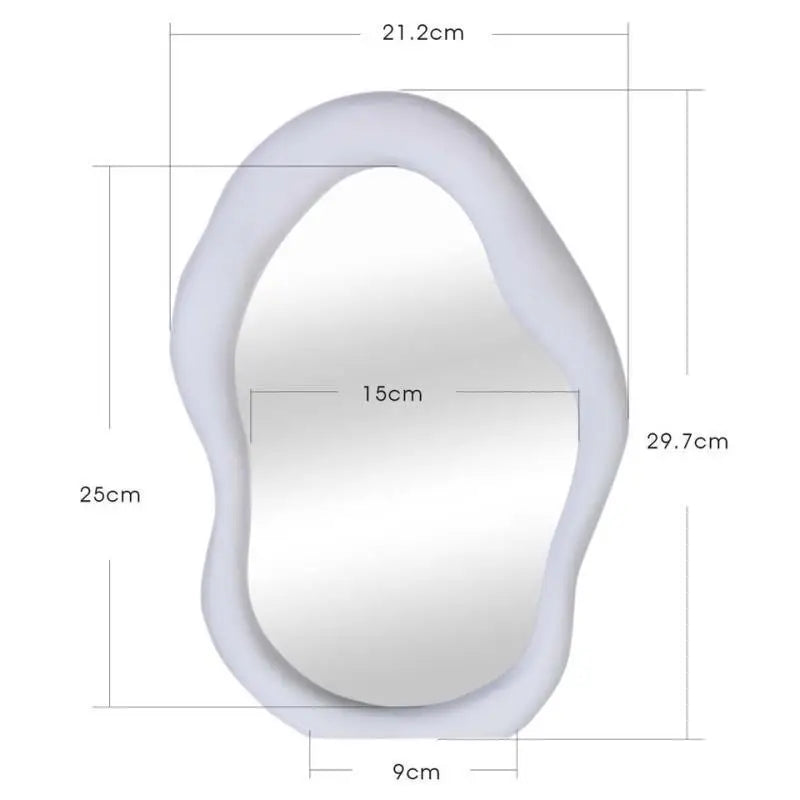 20*30cm New Design Simple Irregular Mirror Living Room Frame Wall Hanging Mirror Wall Hanging Table Mirror