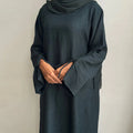 Manufacturer Wholesale 2025 Ramadan Modest Muslim Dress-Urkish Solid Color Simple Abaya for Autumn and Spring for Dubai