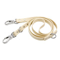 Smart Frog Clip Dog Leash Genuine Leather PVC Coating Durable Nylon Webbing Personalized Rivet Decoration Solid Padded Snap Hook MegaBDM