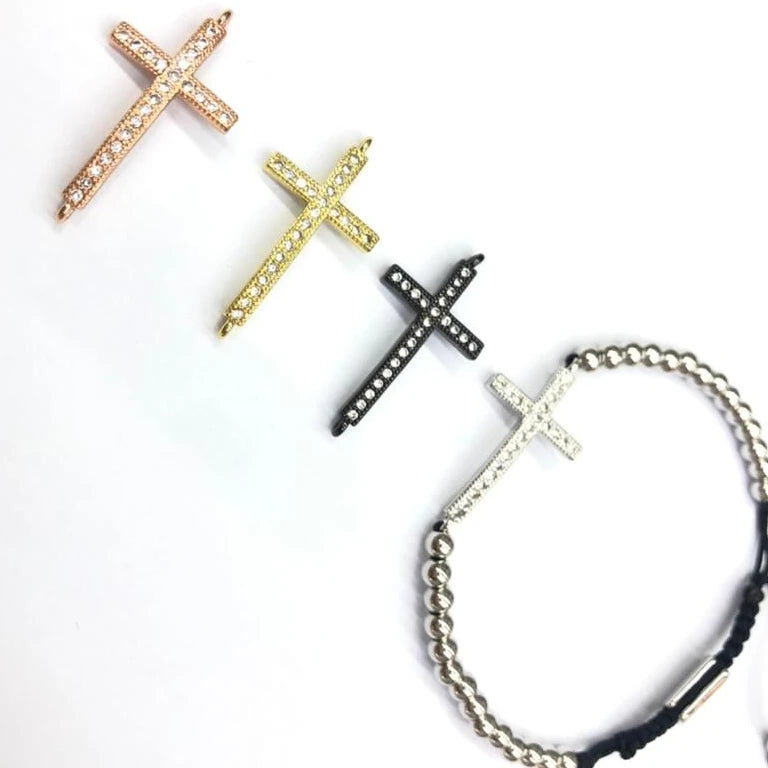 BMZ 2025 Good Quality 4 Colors Adjustable Size Religious Orthodox Cross Bracelets Stainless