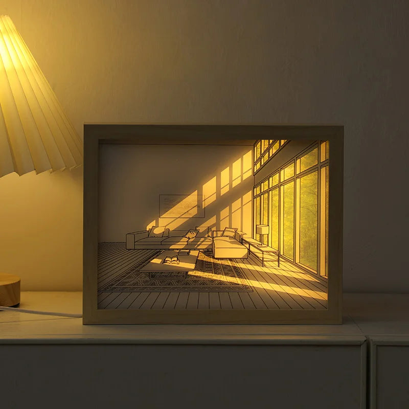 Wholesale Bestselling Ambient Light  Painting Breathtaking Illumination LED Art for a Unique Home Experience