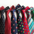 Popular Yenilik Noel Kravat Goruntuler Mens Christmas Polyester Neckties Color Jacquard Christmas Ties Corbata De Navidad