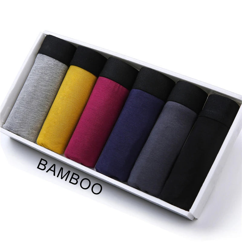 Wholesale Bamboo Modal Men's Underwear Man Boxer Solid Breathable Youth Boxer Bamboo Boxer Ventilate Shorts