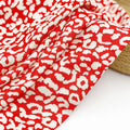 Price Per Meter 140gsm Hot Fancy Fashion Woven Red Leopard Printing 100 Rayon Percent Calvary Twill Fabric