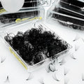 Medylashes Volumen Loose Fan Eyelash Extension Tray Matte Black Handmade Sharp Base Volume Fans Synthetic Hair Natural Soft 12