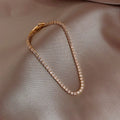 HOVANCI Valentine Gift Shining Diamond Zircon Bracelet Bangle Ins Korea Style Jewelry Cz Tennis Chain Bracelet for Women