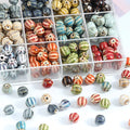 Vintage 11mm Colorful Ceramic Clay Beads Handmade Graffitig Fruit Watermelon Beads Charm for DIY Making Jewelry Accessories
