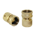 Brass Garden Hose Fitting 3/4 Inch Female Thread Hose Connector Quick Connector MegaBDM