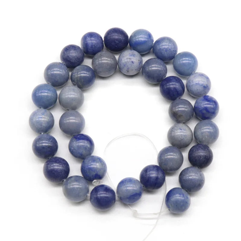 DIY Hot Selling 4-12mm Blue Aventurine Loose Beads for Garment Necklace Accessories