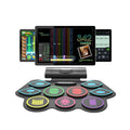 Silicone Foldable Electric Drum Set E USB Mini Practise Musical Drums Sets Kids Portable Hand Roll up Electronic Drum Kit