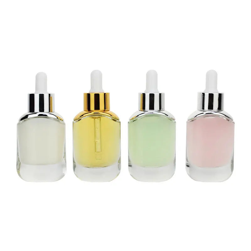 Glass Skincare Cosmetic Essence Dropper Bottle 30ml with Screen Printing for Essential Oil