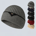 Custom logo High Elasticity Core-spun Yarn Knit Winter Hat Knitted Beanie Hat for Men Women