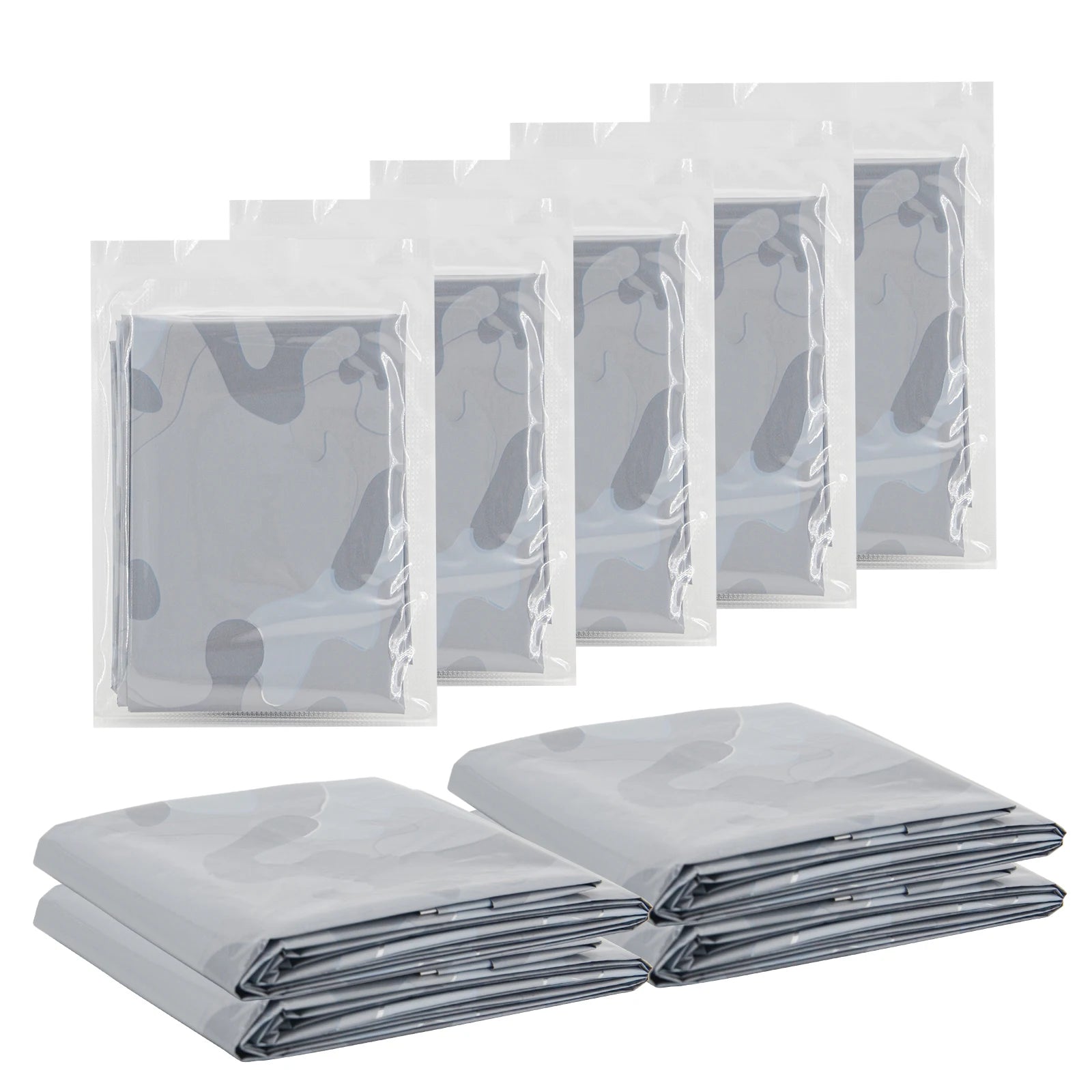 Camouflage White Thermal Blanket Reusable Outdoor First Aid Climbing Emergency Survival Pack Canvas Material