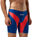 Professional Customization Men's Swimming Trunks Polyester Spandex Tube Trunks Boys Training Stretch Shorts Swimwear