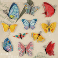 New Self Sticker Multi Color Design  Embroidery  butterfly  Patches for Clothes