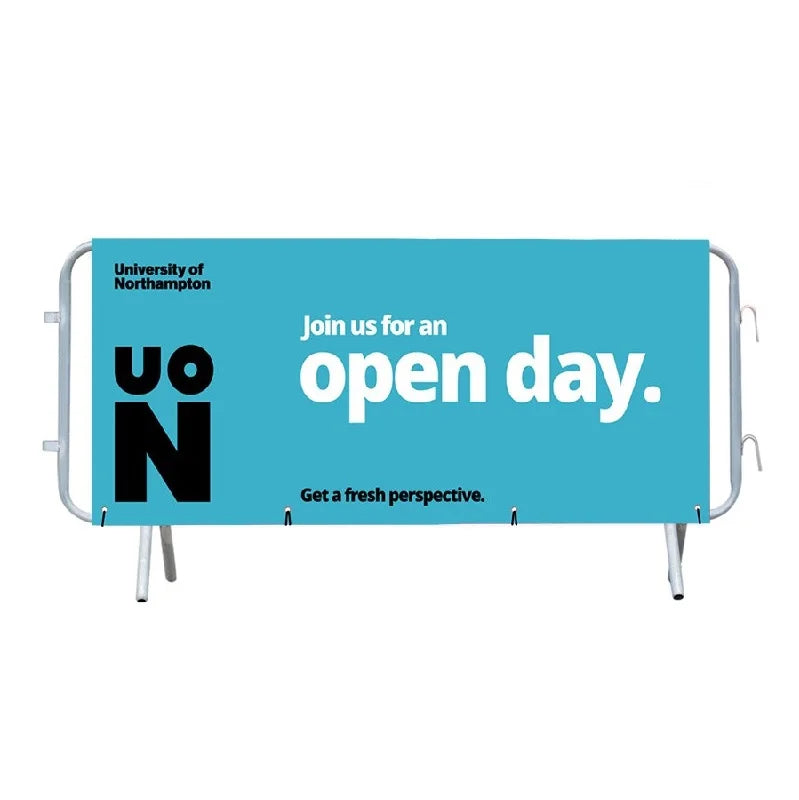 Fast Delivery Custom Printing Sport Event Fence Cover Vinyl Mesh Barricade Cover Barrier Fabric Mesh Crowd Control Cover