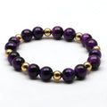Hand Made Colorful Bohemian Women  Natural Stone Gemstone Jewelry Handmade Tube Stone Beads Bracelet