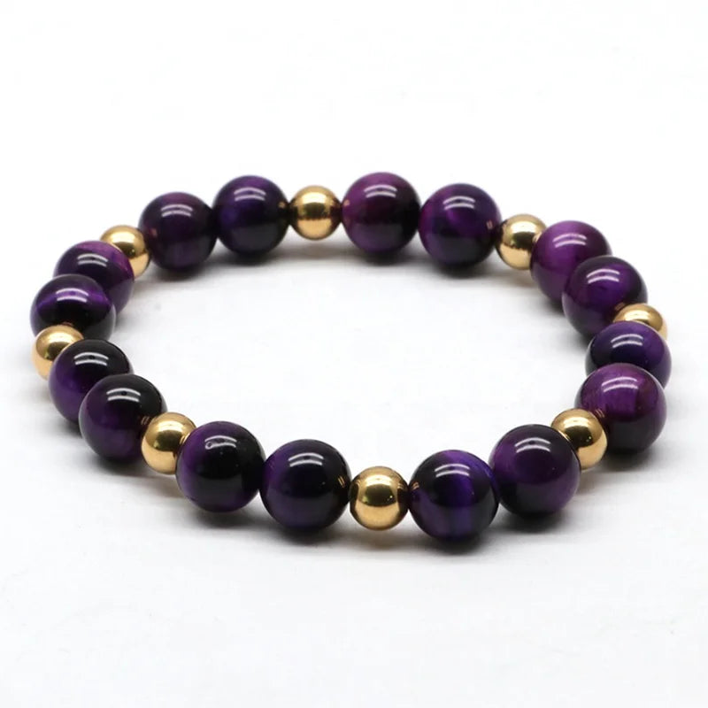 Hand Made Colorful Bohemian Women  Natural Stone Gemstone Jewelry Handmade Tube Stone Beads Bracelet