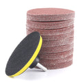Red Sand Flocking Disc Sandpaper Sheet 100 Angle Grinder Polishing Sandpaper Sheet Woodworking Vacuum Self-adhesive Sandpaper