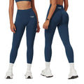 7-1 FC EU Size Custom Logo Scrunch Sport Gym Push Up Workout Scrunch Butt Seamless Yoga Leggings for Women Fitness