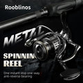 ROOBLINOS TW2 Spinning Reels Ultralight All Metal Saltwater Freshwater Surf Fishing Reels for Catfish