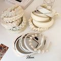 HOVANCI Hair Accessories in Bulk Mixed Wholesale Diamond Encrusted Pearl Gauze Sponge Beige Bridal Hair Accessories Headband