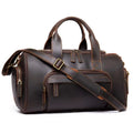 Custom Vintage Large Capacity Holdall Duffel Bag Genuine Leather Weekender Overnight Travel Bag Leather Men Duffel Bag