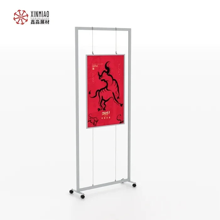 Aluminum Metal Stand Frame Photo Holder Fixture Displays Wall Standing for Art Show and Photo Display
