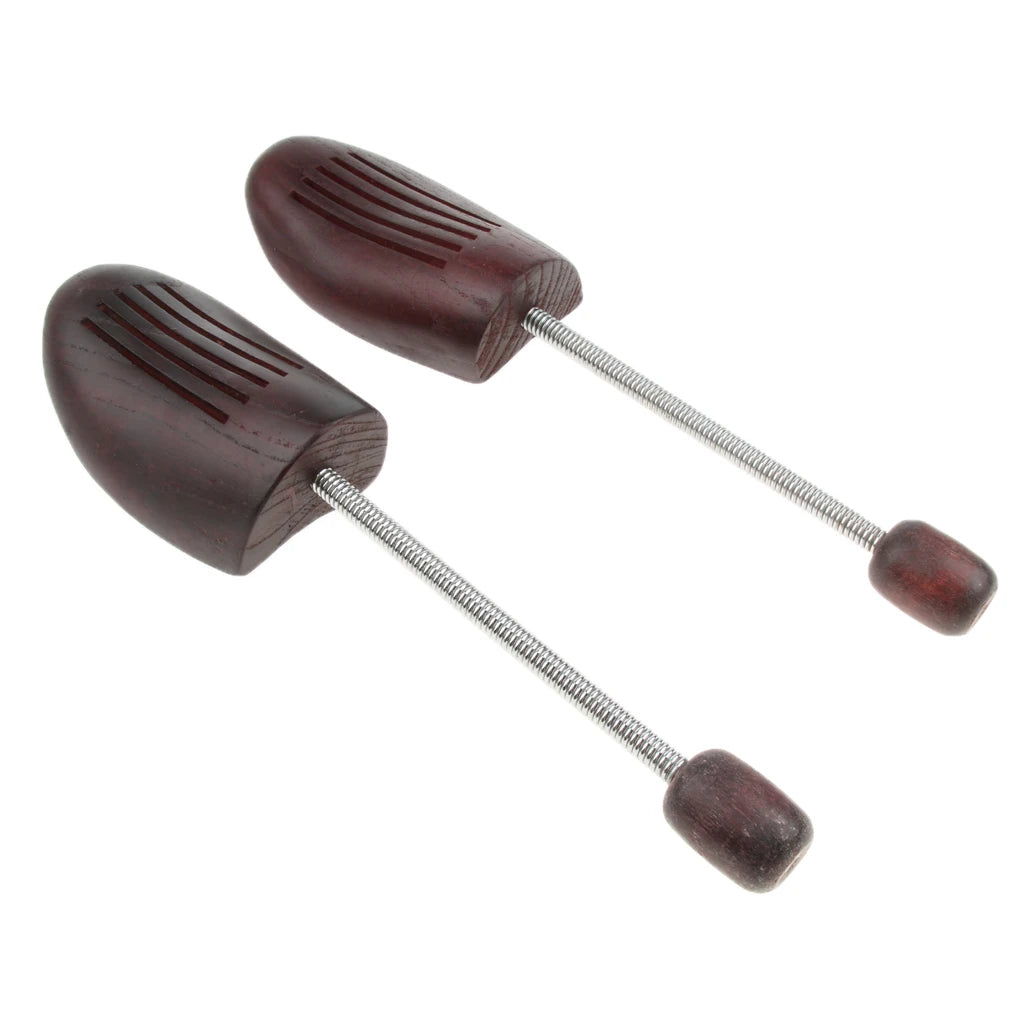 Custom Logo Black Retro Shoe Trees | Adjustable Spring Wooden Accessories for Sneakers