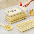 2025 New One Hand Press Easy Release Wholesale Juice clear Ice Cube Maker Mold Ice Scoop Lid and Bin
