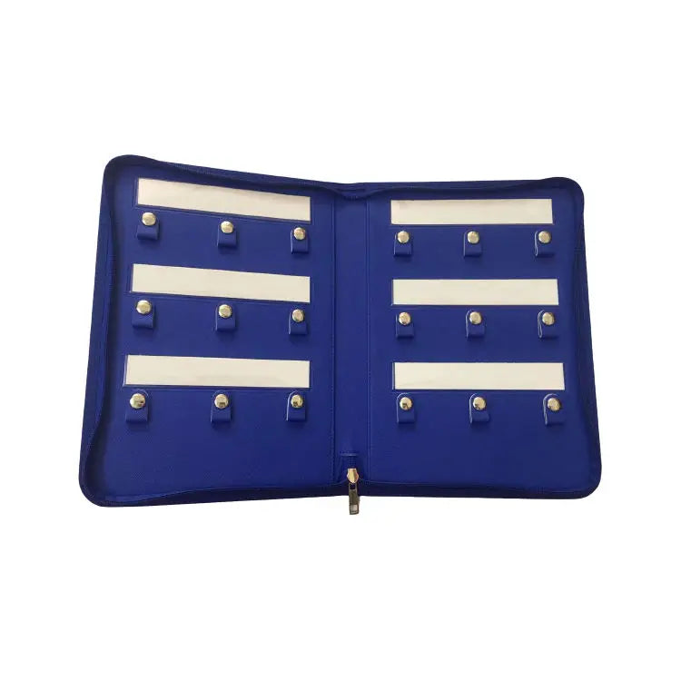 Custom Logo Key case Genuine Leather Key Chain Holder Case Bag With Zipper