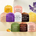 Wholesale Private Label Anti Cellulite Skin Exfoliator Body Care Original Coffee Green Tea Lavender Rose Body 24k Gold Scrub