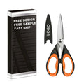 Custom Logo Stainless Steel Kitchen Scissor Multi-functional Household Scissors Durable Scissors Roasting Scissors Food Scissors