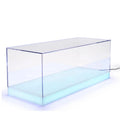 Manufacturer Supplier OEM Customized Acrylic Display Cabinet clear Acrylic Lift-Off Top Countertop Display Case with LED Base