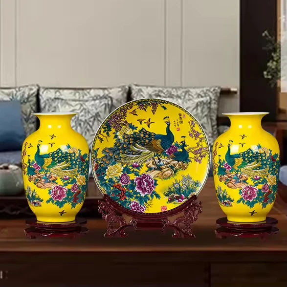 Handmade Custom Luxury Donut Vase Ins Nordic Creative Decoration Ceramic Flower Vase for Home Decor