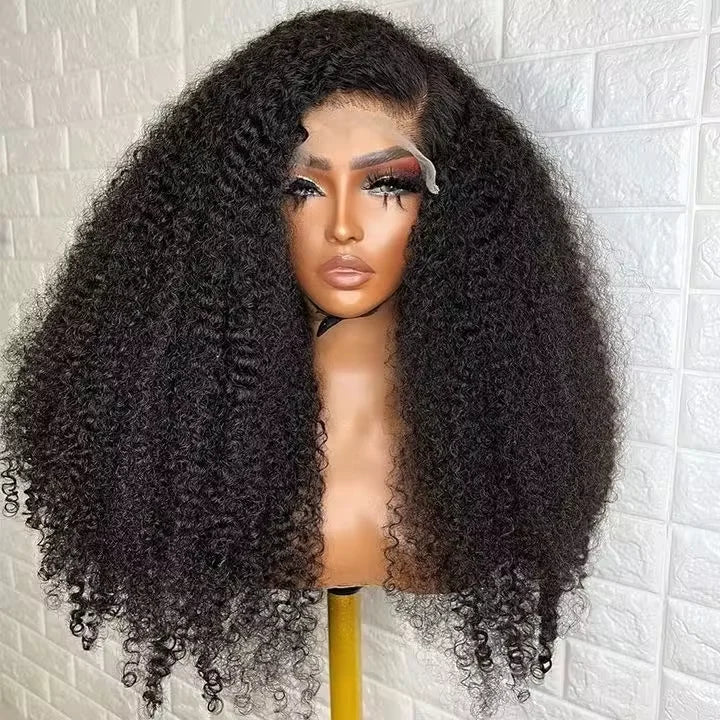 Glueless Lace Full Virgin Brazilian Human Hair Wigs Deep Wave Curly Bob Transparent Lace Front Human Hair Wigs for Black Women