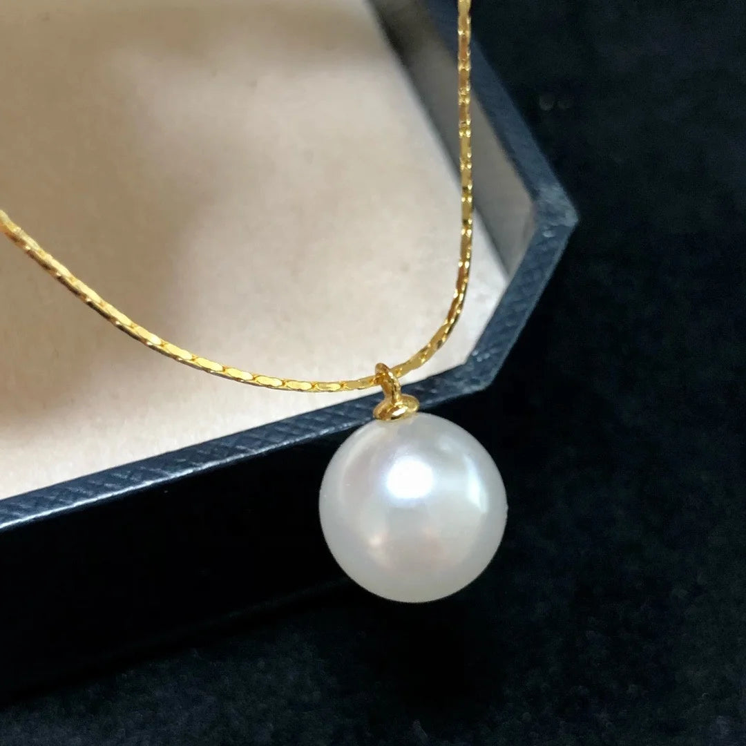 B472 11-12mm 925 Sterling Silver Gold Plated Wholesale Freshwater Pearl Charm Bracelet  Bangle Fancy Jewelry for Women
