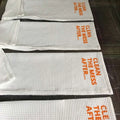Cotton Waffle Weave Kitchen Towel Custom Printed Tea Hand Towel Quick Dry Dish Towels