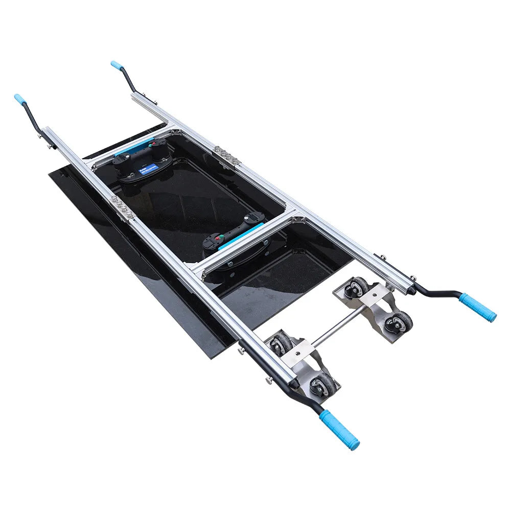 Raizi Tilego Large Format Tile Installation Dolly Cart with Using  Grabo Lifters