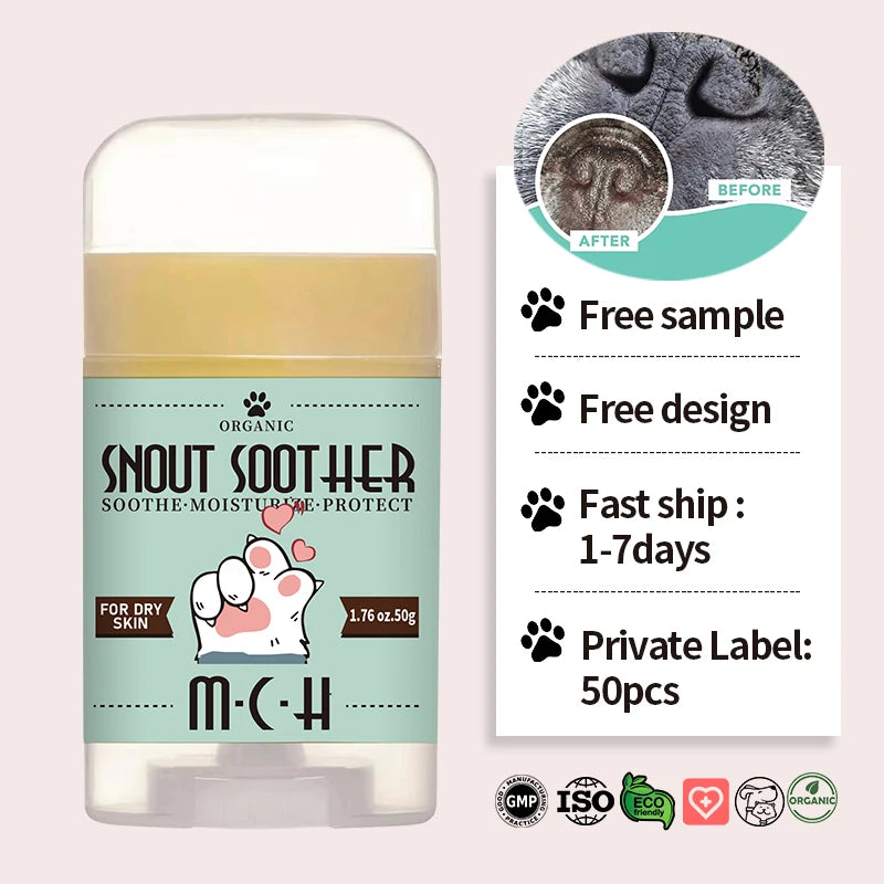 New Organic Dog Nose & Paw Wax Balm Snout & Foot Pad Cream Moisturizer for Cracked Puppy Skin Pet Grooming Product