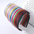 Minimalist DIY Fabric Hair Accessories Girls Lady Solid Color Headbands Wholesale Simple Head Hoop
