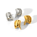 New Arrival 18K Gold Plated Stainless Steel Jewelry Geometrically Irregular Personalized Earrings High-Grade Sense Studs