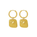 New Fashion Designers Earrings Jewelry Stainless Steel Drop Pendant Gold Plated Hoop Earrings for Women