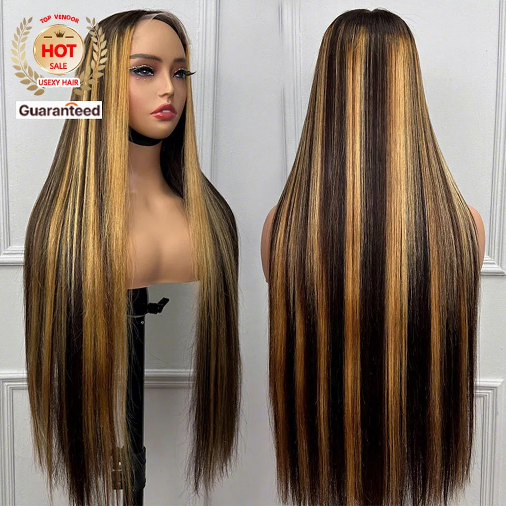 Affordable Best Selling Highlight Colored Wigs 13x4 HD Lace Front Human Hair Wig Indian 4x4 Hd Frontal Lace Closure Wig Vendors