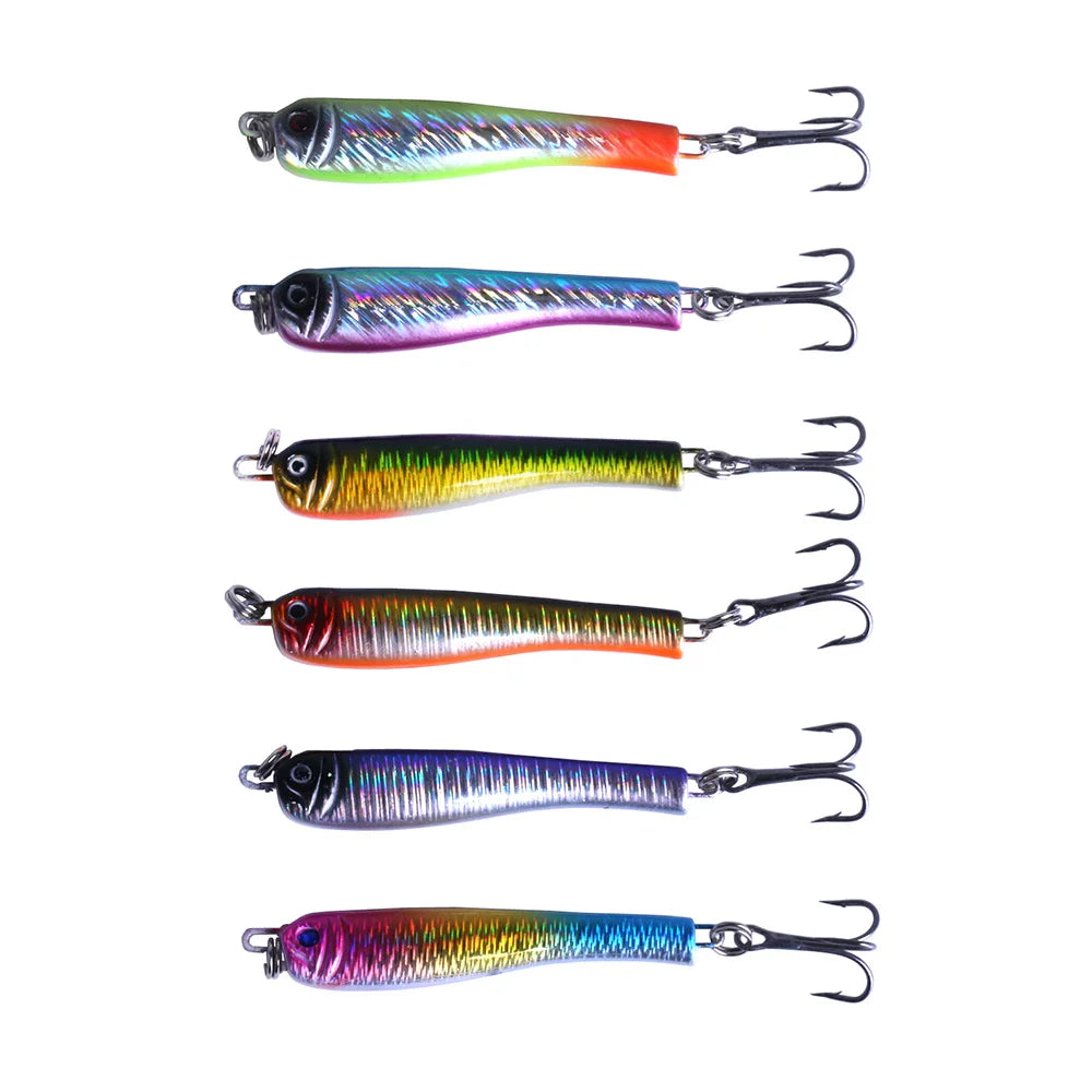 Fish Sinking Bait 5.5cm 24g Fishing Lure Lead Bait With Hooks