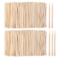 100Pcs/bag Waxing Sticks Smooth Face Eyebrows Wax Spatulas Disposable Wooden Hair Removal Applicator Spatulas Body Beauty Tool
