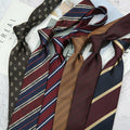 Wholesale New 8CM Hand Neck Ties for Men Custom Formal Business Suit Wedding Paisley Stripe Groom Polyester Silk Neck Ties