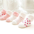 0-3-year-old Newborn Cotton Children's Socks Looped Socks Baby Towel Socks Thickened Winter Baby Socks Medium Tube Socks