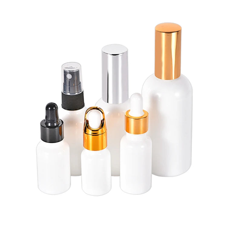 Luxury Empty 10/15/20/30/50/100ml Cosmetic Porcelain Perfume Spray Bottle Whiteware Ceramic Lotion Essential Oil Screen Printing