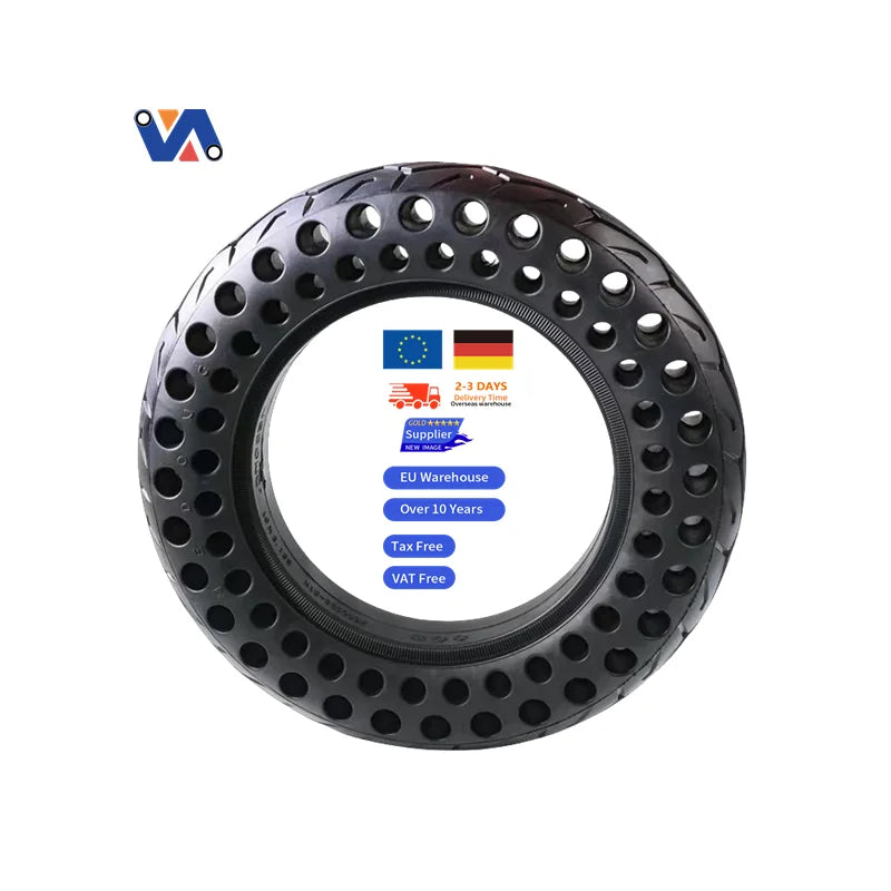 EU Warehouse Scooter Parts 10x2.125 Honeycomb Solid Tire for Mijia M365 Electric Scooter Replacement Wheel Solid Tire